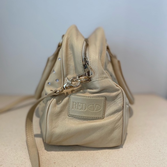 RED VALENTINO Cut Out Polka Dot Bowling Bag - Picture 2 of 4